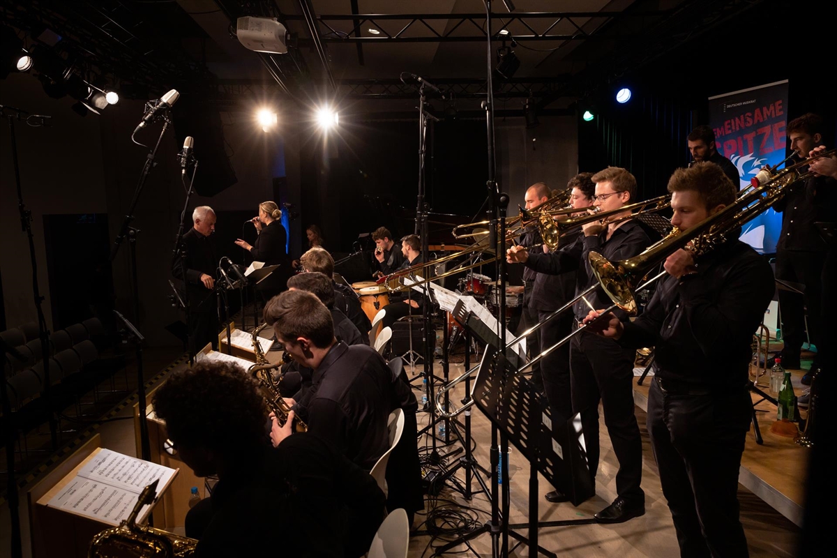 Bild des Curuba-Jazzorchester während des Wettbewerbes