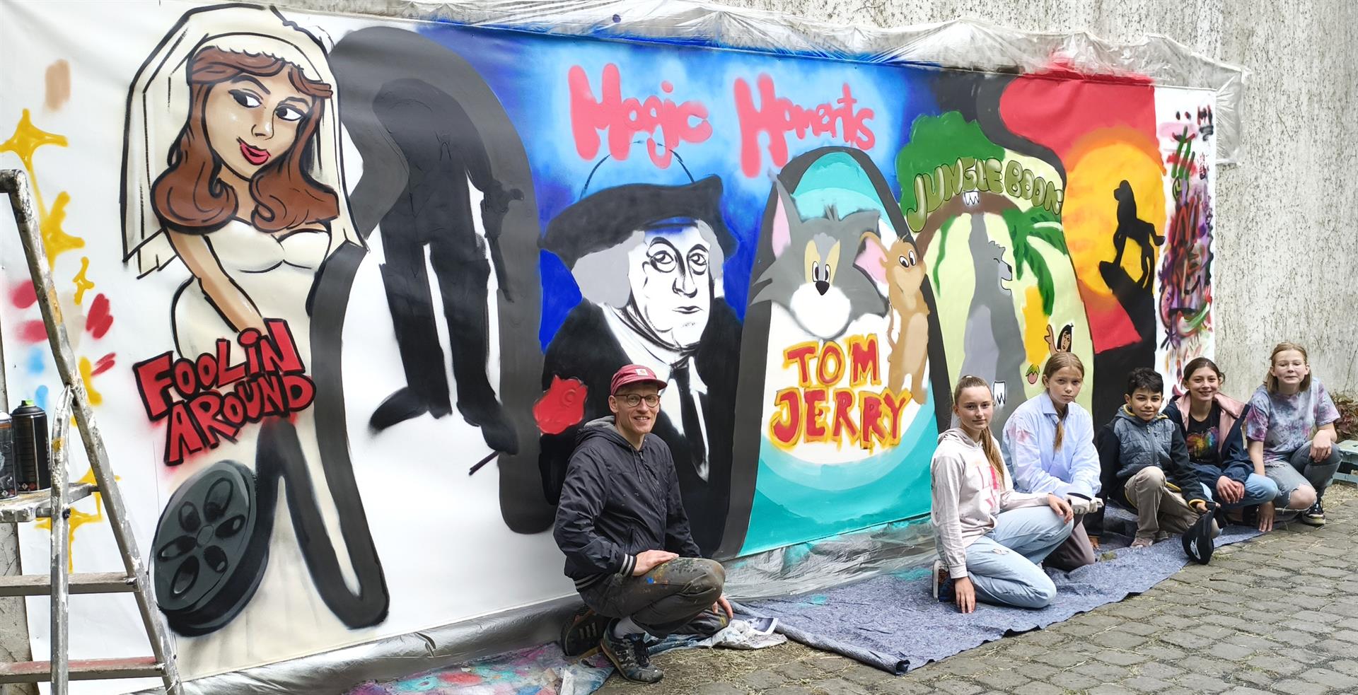 Streetart-Workshop Kulturrucksack 2025 _Copyright KuMs