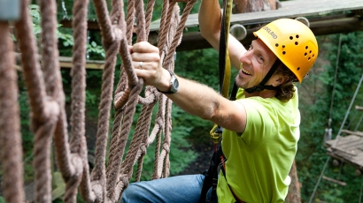 Adrenalin, Glück & Grenzerfahrung im Kletterwald Schwindelfrei