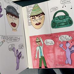 Comic-Workshop, Foto: M. Schwagers